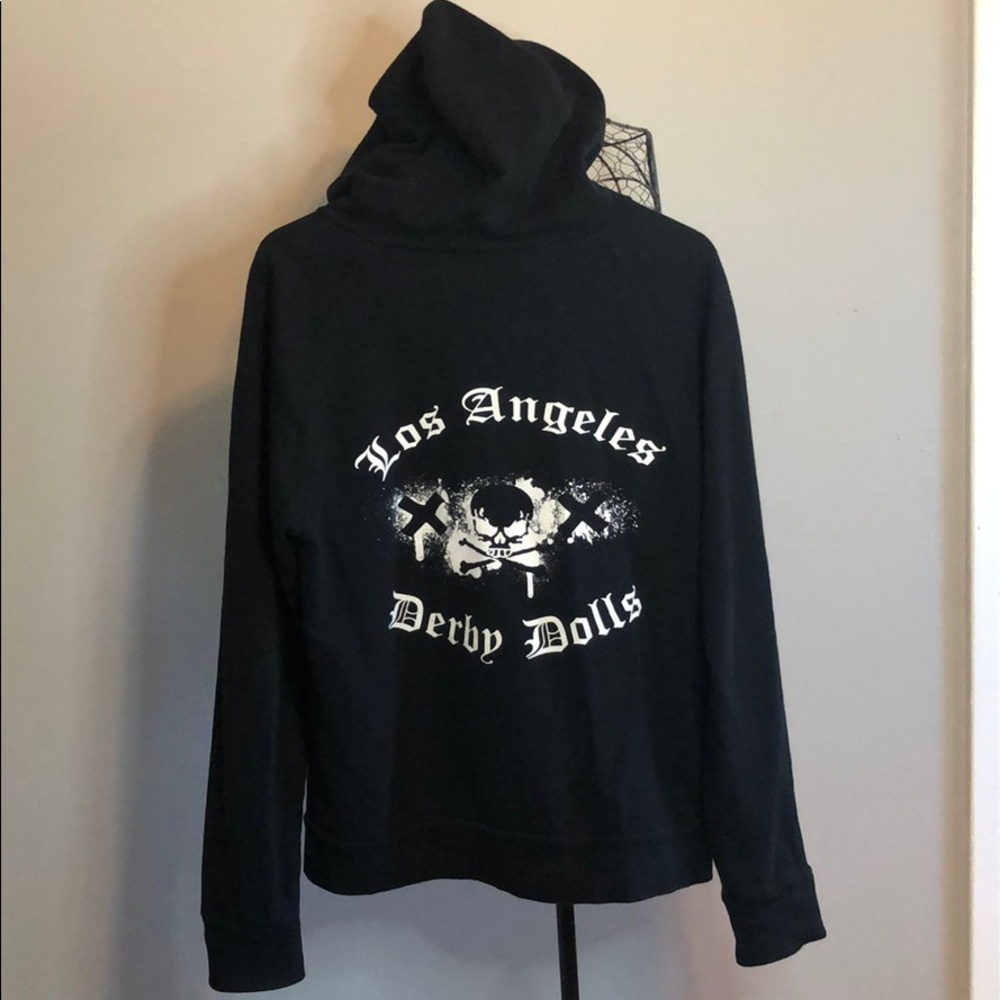 LA Derby Dolls roller derby hoodie, XL